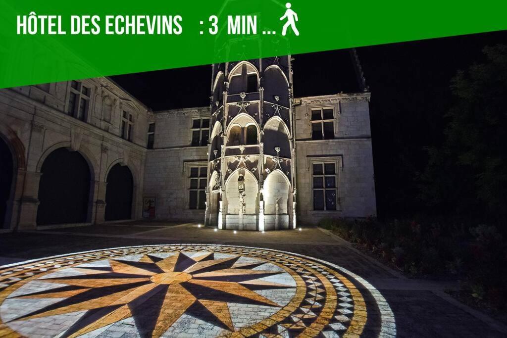 Les Quatre Piliers - 1 Min Palais Jacques Coeur Apartment Bourges Luaran gambar